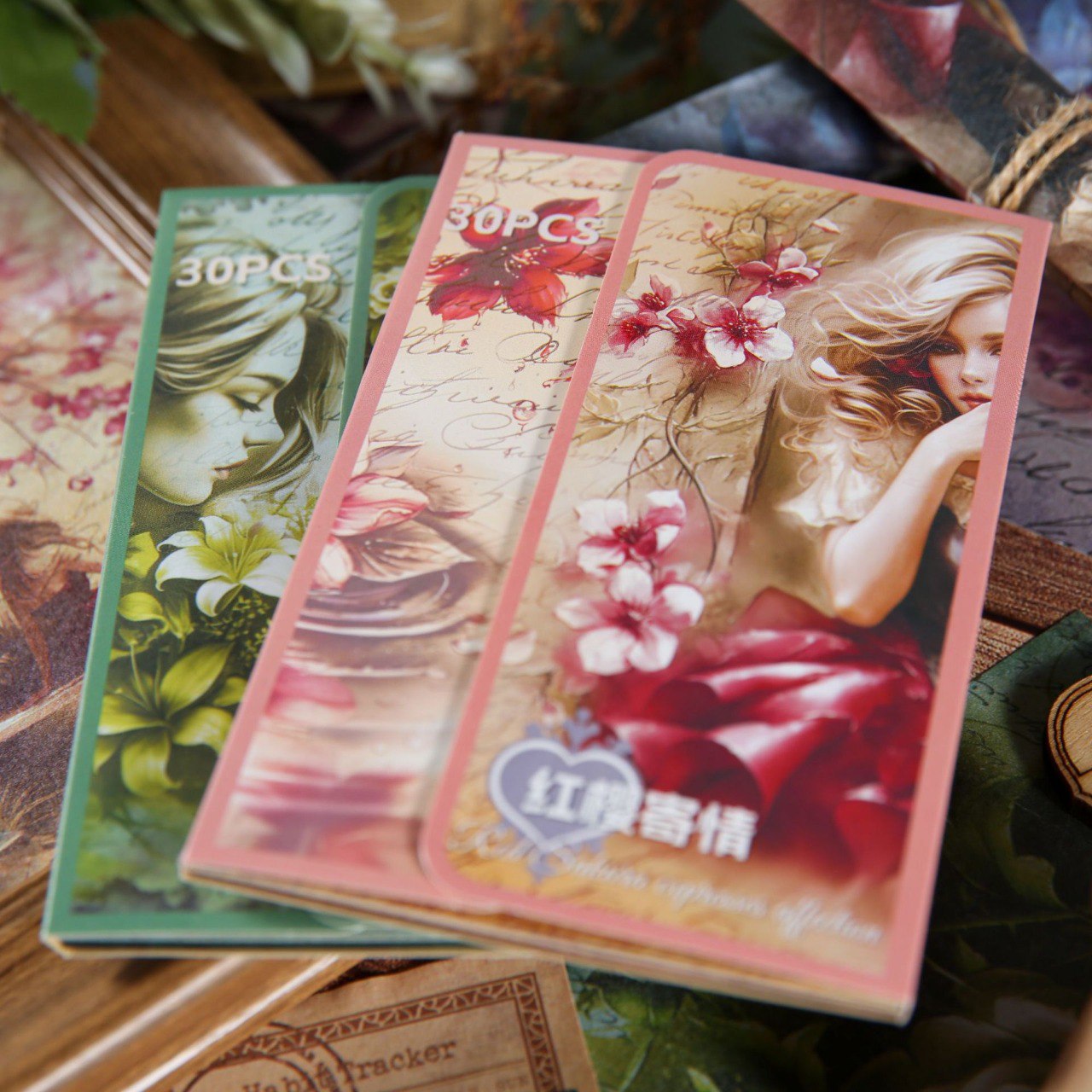 Hojas de Papel con diseño de Muñeca Vintage 5 Hojas de Papel con diseño de Muñeca Vintage - Imagen 5