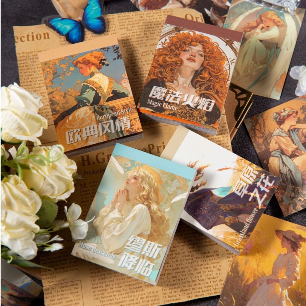 Mini Libreta de Stickers Vintage