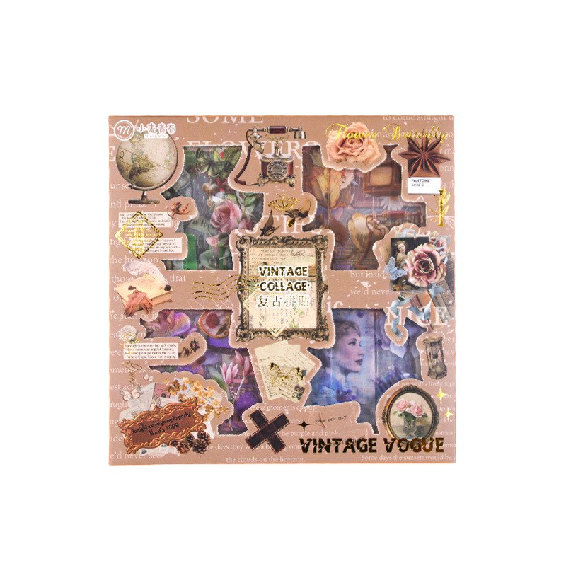 Caja de 100 Stickers Vintage 3 Caja de 100 Stickers Vintage - Imagen 3