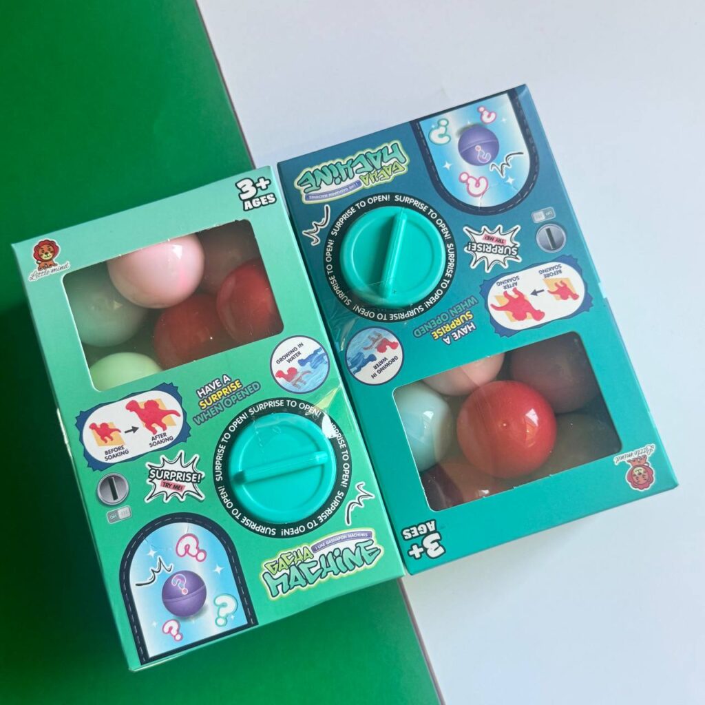 🎯 MINI MÁQUINA DE PELOTAS  celeste– Juguete Sorpresa
