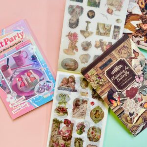 Set Libreta de Stickers Vintage