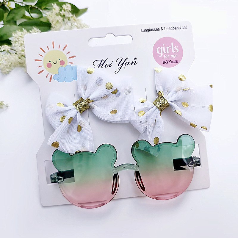 🎀 Set de Lazo con Puntitos + lentes – 6 Colores Surtidos 4 🎀 Set de Lazo con Puntitos + lentes – 6 Colores Surtidos - Imagen 4