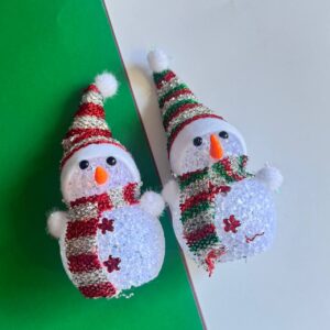 ⛄ ADORNO DE NAVIDAD – FIGURA DE NIEVE 🎄 - Imagen 5