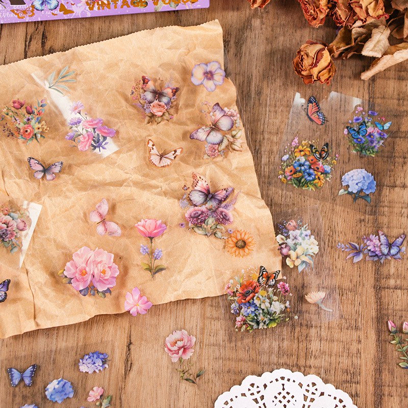 Caja de 100 Stickers Vintage 4 Caja de 100 Stickers Vintage - Imagen 4