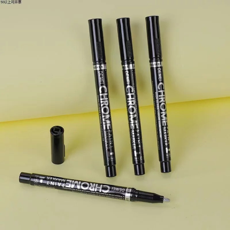 ✨ Marcador Plateado Cromado – Set de 6 piezas ✨ 4 ✨ Marcador Plateado Cromado – Set de 6 piezas ✨ - Imagen 4