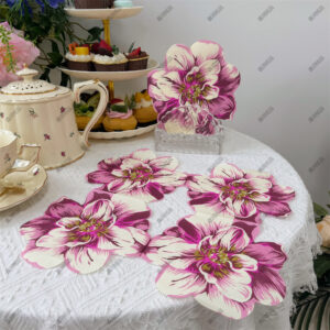 PAPEL FLORAL – 20 HOJAS DE DISEÑO ÚNICO