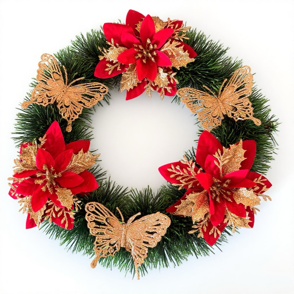 🎄 Adorno Corona de Navidad – 30 cm