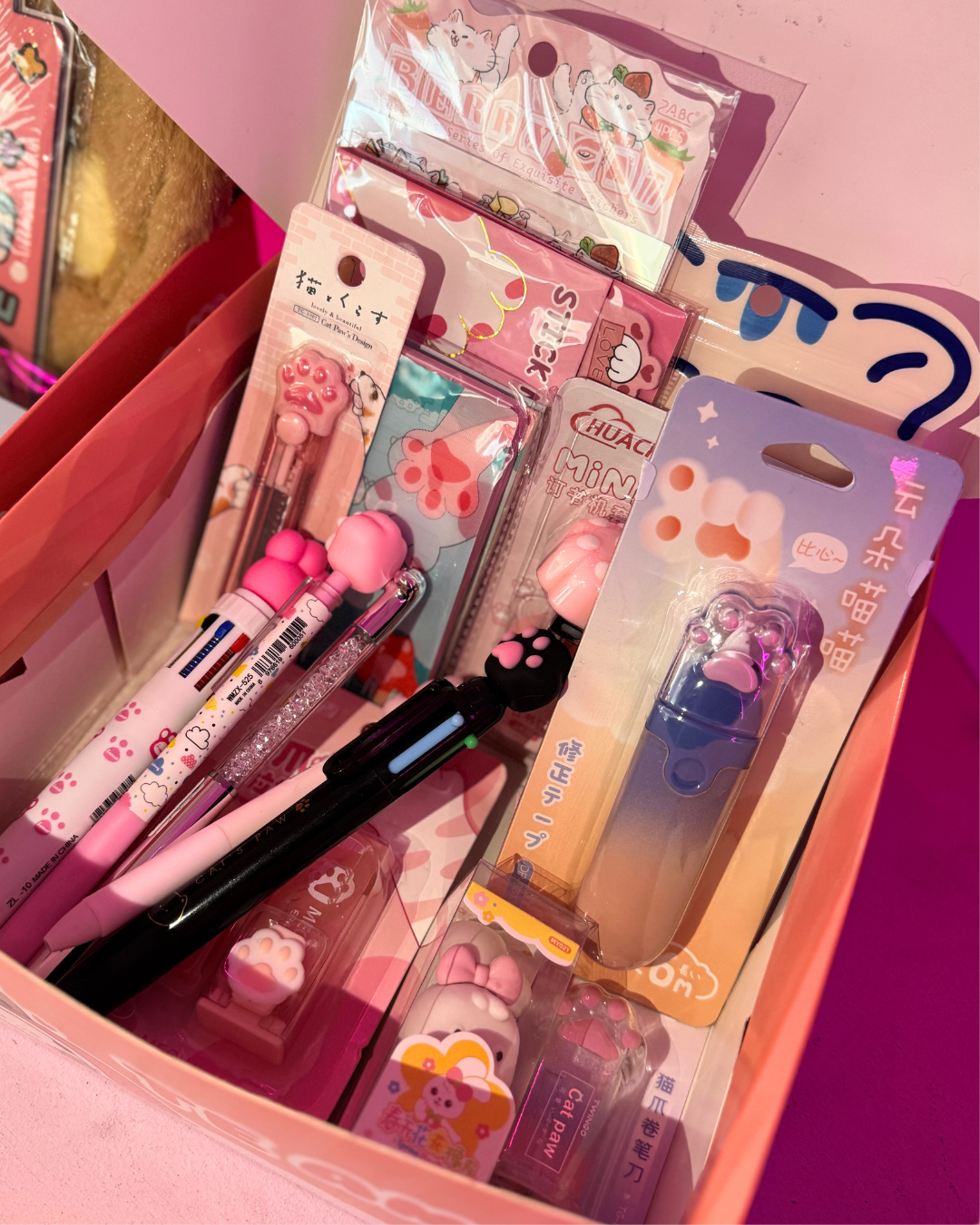 box papeleria gatito