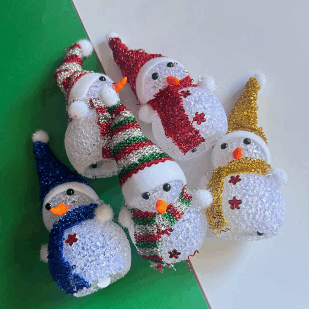 ⛄ ADORNO DE NAVIDAD – FIGURA DE NIEVE 🎄