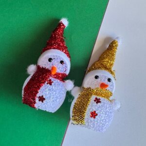 ⛄ ADORNO DE NAVIDAD – FIGURA DE NIEVE 🎄 - Imagen 3