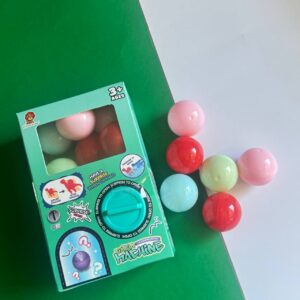 🎯 MINI MÁQUINA DE PELOTAS  celeste– Juguete Sorpresa - Imagen 4