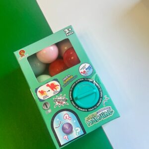 🎯 MINI MÁQUINA DE PELOTAS  celeste– Juguete Sorpresa - Imagen 2