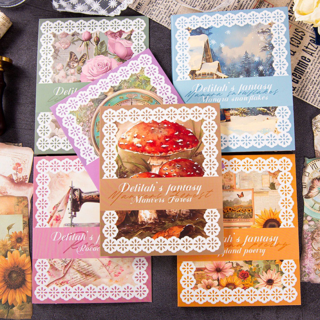 📚 LIBRO DE DECORACIÓN Y PAPEL VINTAGE - PEGATINA 4 📚 LIBRO DE DECORACIÓN Y PAPEL VINTAGE - PEGATINA - Imagen 4