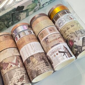 Set de 24 Washi Tape Vintage - Imagen 4