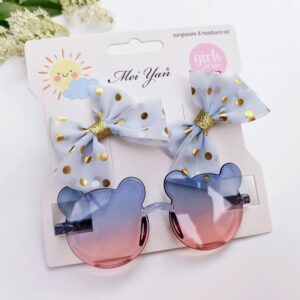 🎀 Set de Lazo con Puntitos + lentes – 6 Colores Surtido - Imagen 6