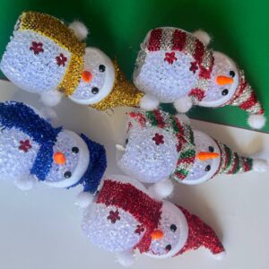 ⛄ ADORNO DE NAVIDAD – FIGURA DE NIEVE 🎄