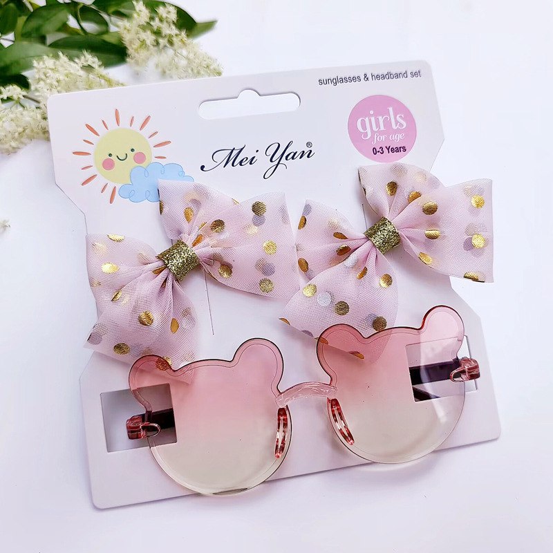 🎀 Set de Lazo con Puntitos + lentes – 6 Colores Surtidos 5 🎀 Set de Lazo con Puntitos + lentes – 6 Colores Surtidos - Imagen 5