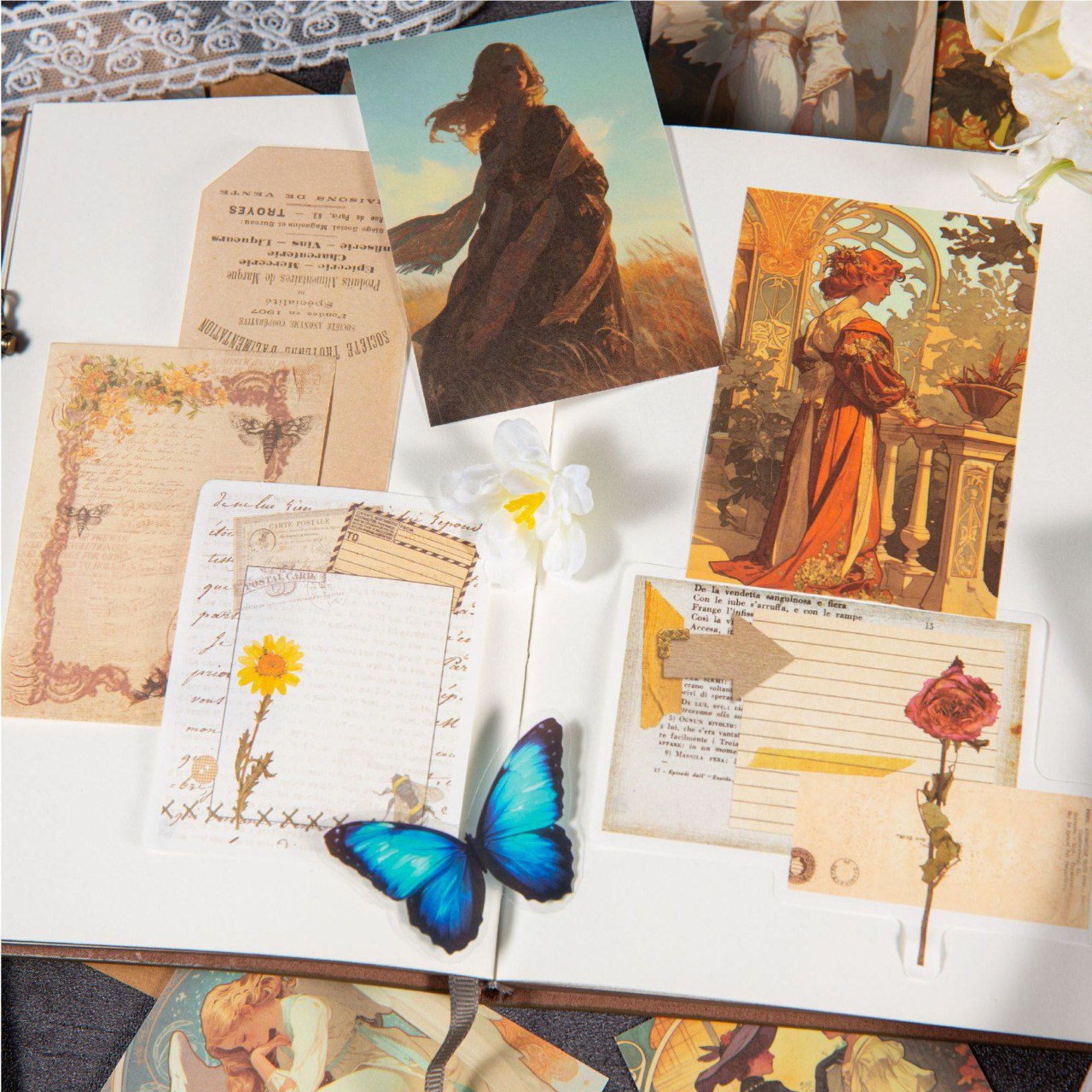 Mini Libreta de Stickers Vintage