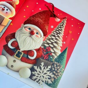 🎁 Bolsa para Regalo Navideña  Rojo - Imagen 6