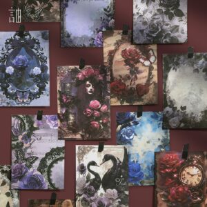 Set de Stickers + Hojas de Papel Vintage