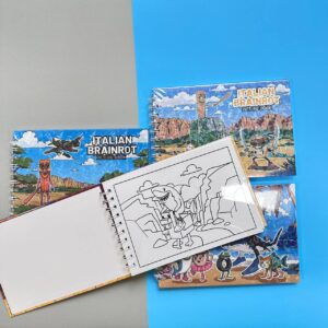 Libreta para Colorear brain rot