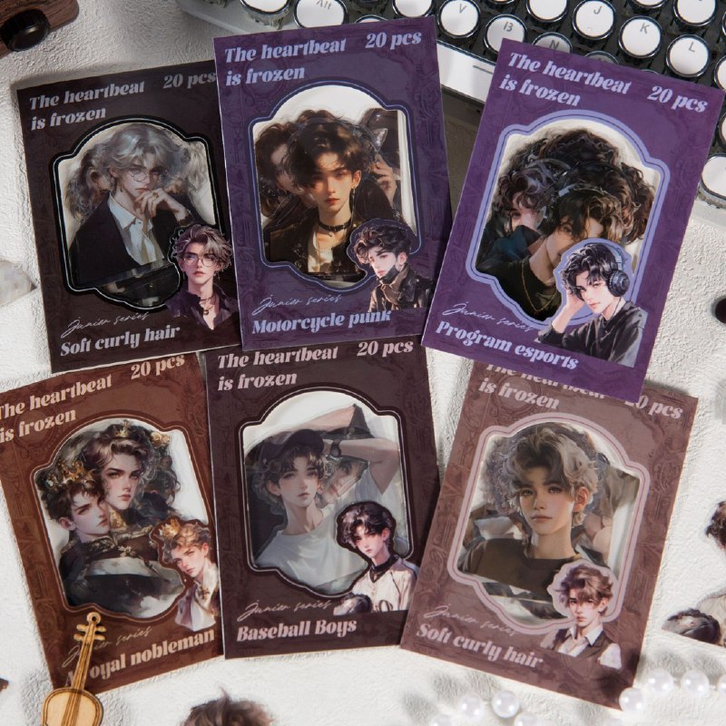 Pegatina Estilo Anime – 6 Modelos Surtidos 1 Pegatina Estilo Anime – 6 Modelos Surtidos