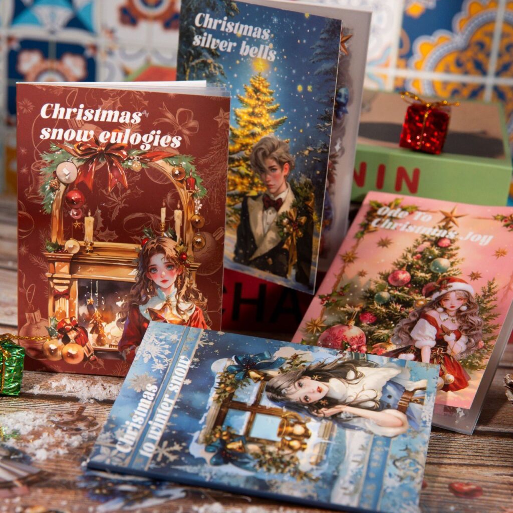 Stickers Navideños de Muñequitas