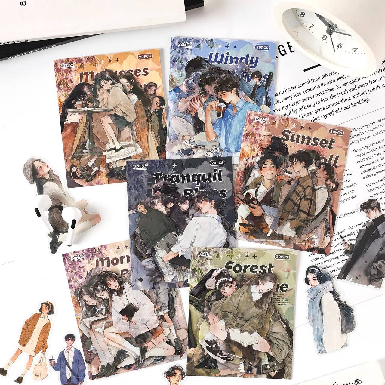 Stickers Hombre y Mujeres Anime 1 Stickers Hombre y Mujeres Anime