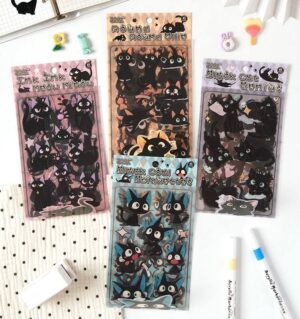 Stickers Gatitos Negros