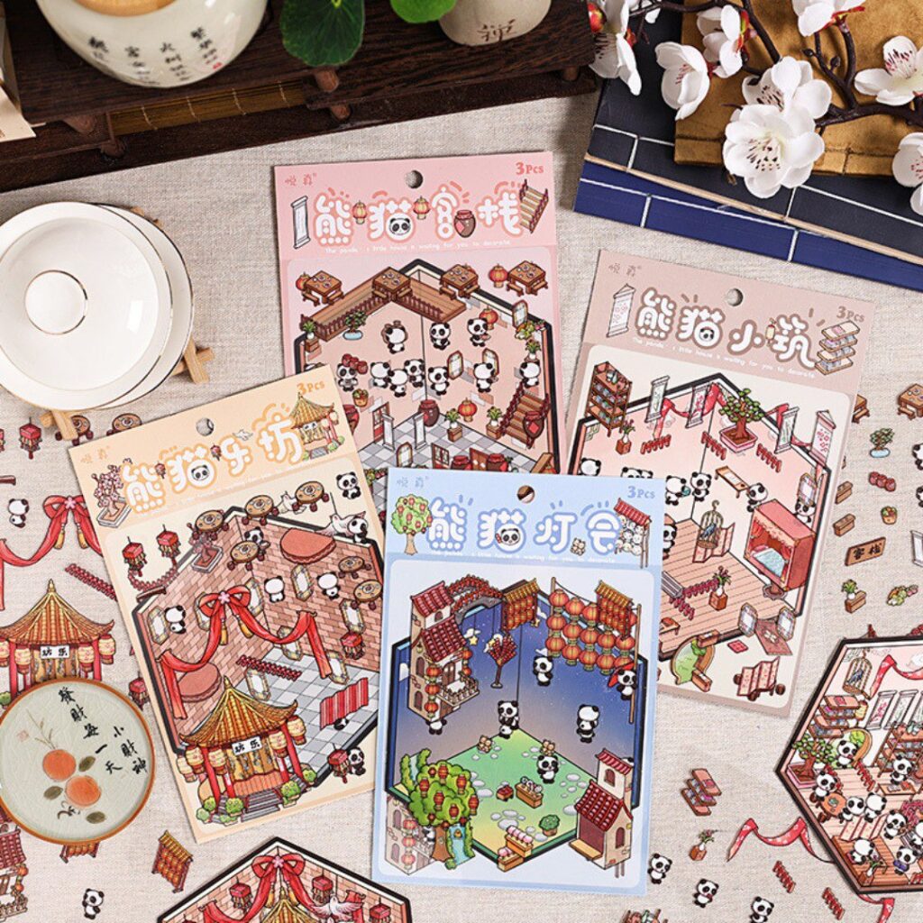 Stickers para Crear Escenarios Panda