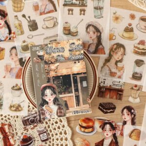 Libreta Mini de Stickers Vintage  20 Pcs - Imagen 5