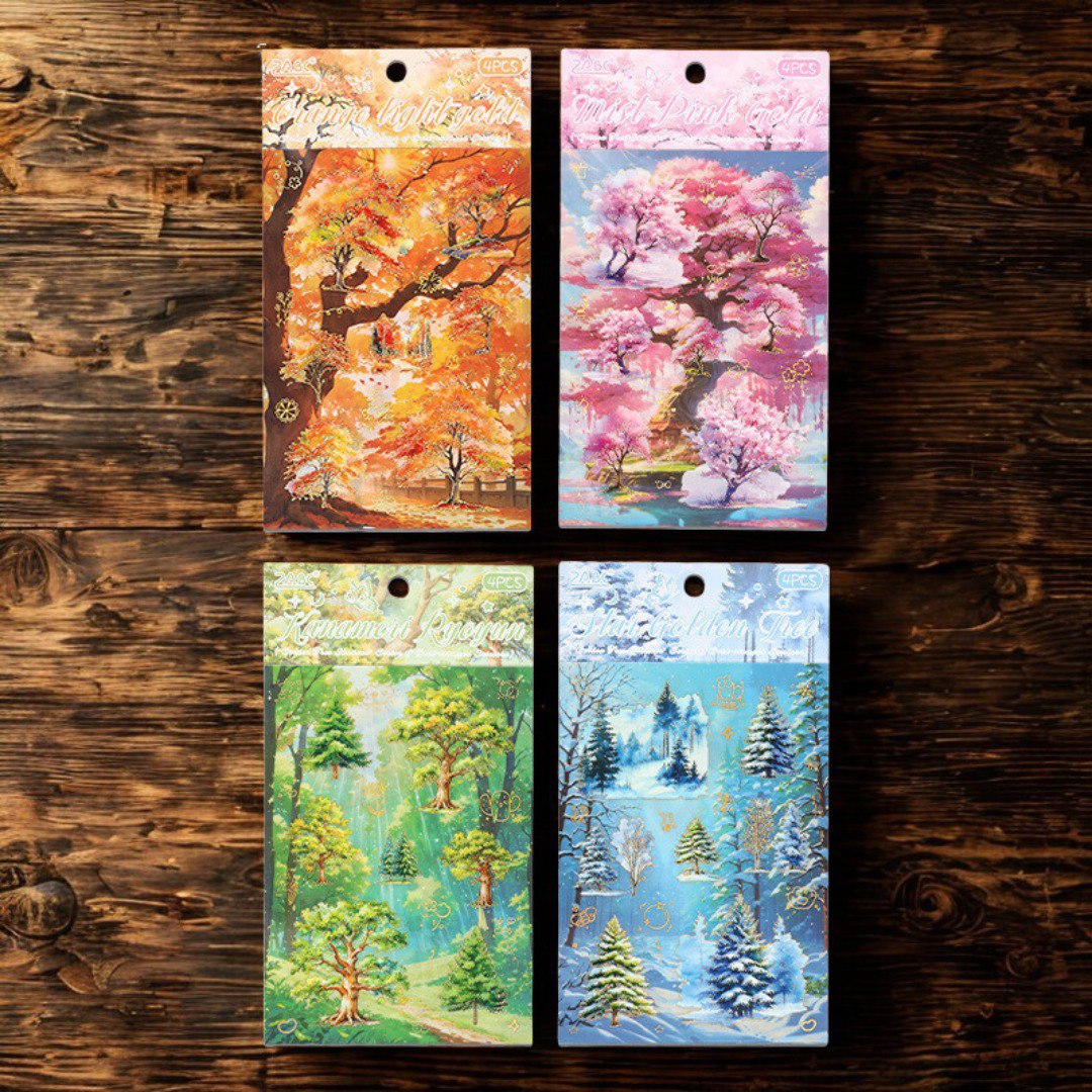 Stickers Árboles de las Estaciones 4 Stickers Árboles de las Estaciones - Imagen 4