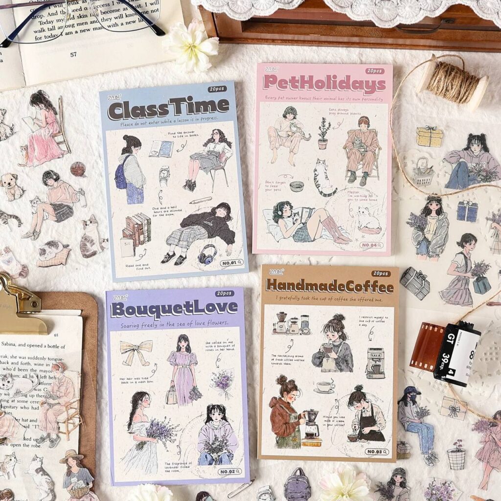 Libreta de Stickers Niña Coquette
