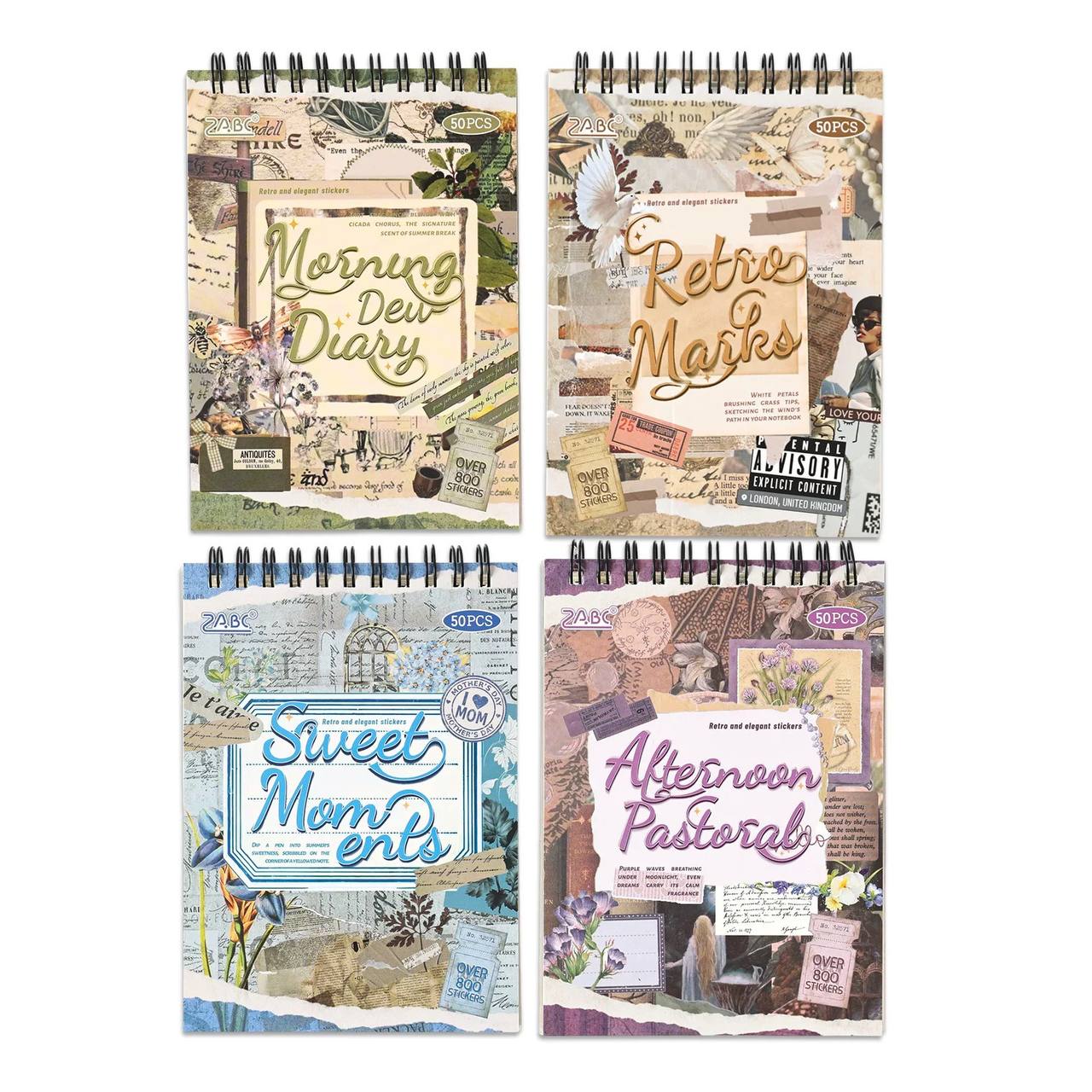 Libreta de Stickers Vintage Argollada