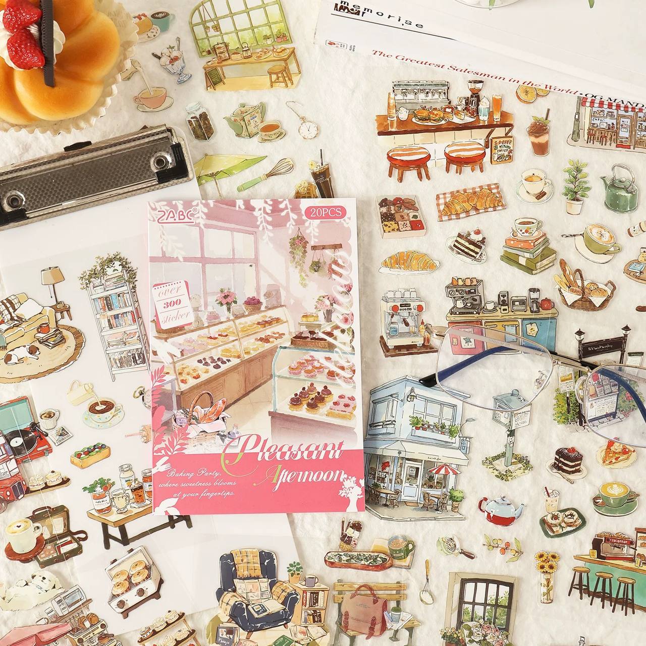 Libreta de Stickers Sitios de Comida Vintage 3 Libreta de Stickers Sitios de Comida Vintage - Imagen 3