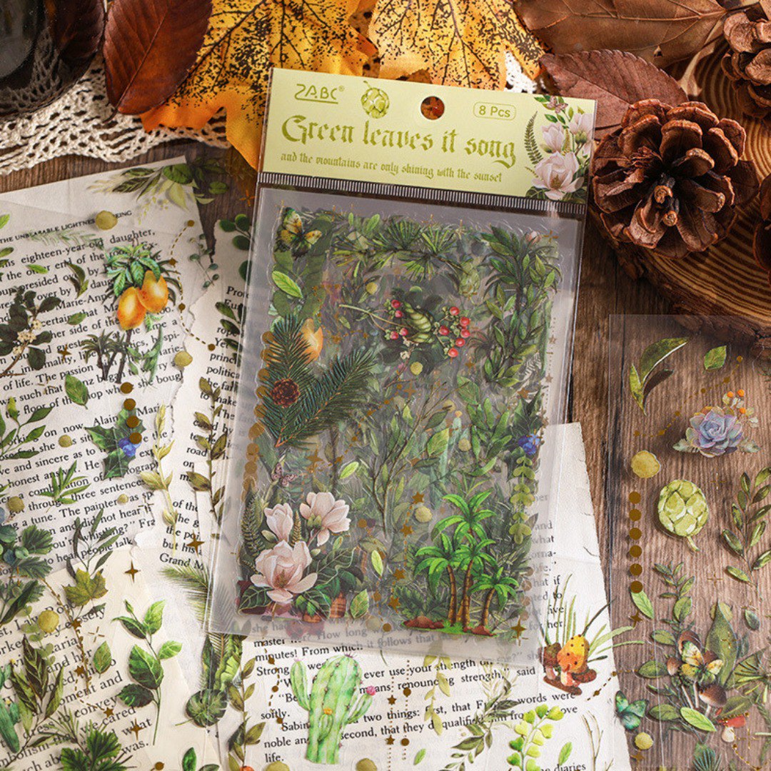 Stickers Flores Otoñales Vintage 4 Stickers Flores Otoñales Vintage - Imagen 4