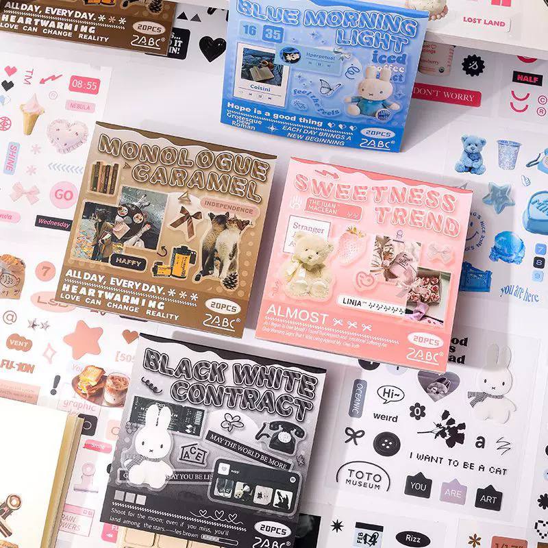 Mini Libreta de Stickers Vintage – 20 Pegatinas 1 Mini Libreta de Stickers Vintage – 20 Pegatinas