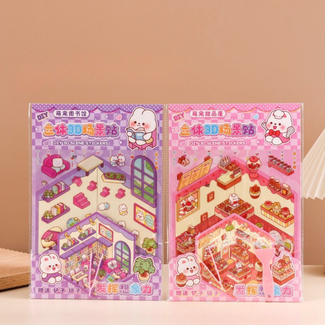 Stickers para Armar Escenarios Animalitos🐻