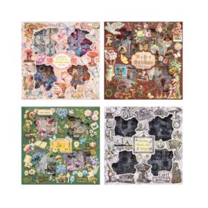 Caja de 100 Stickers Mariposa y Flores - Imagen 3