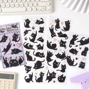 Stickers Gatitos Negros