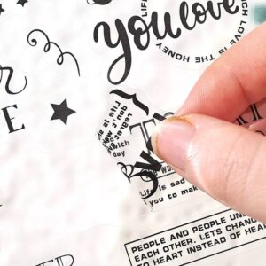 Stickers Letras Vintage Negras