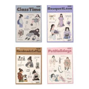 Libreta de Stickers Niña Coquette