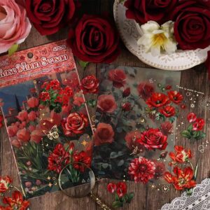 Set de Stickers de Flores + Mariposas Transparentes - Imagen 4
