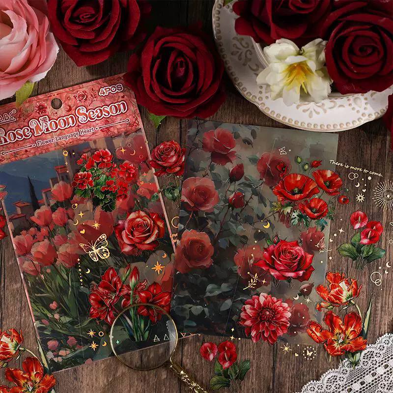 Set de Stickers de Flores + Mariposas Transparentes 4 Set de Stickers de Flores + Mariposas Transparentes - Imagen 4