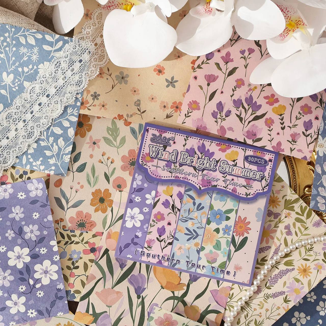 Hojas de Papel Decorativas Vintage 5 Hojas de Papel Decorativas Vintage - Imagen 5