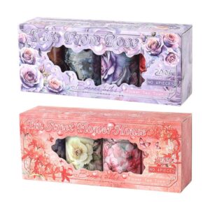 Caja de 4 Washi Tape Stickers Vintage