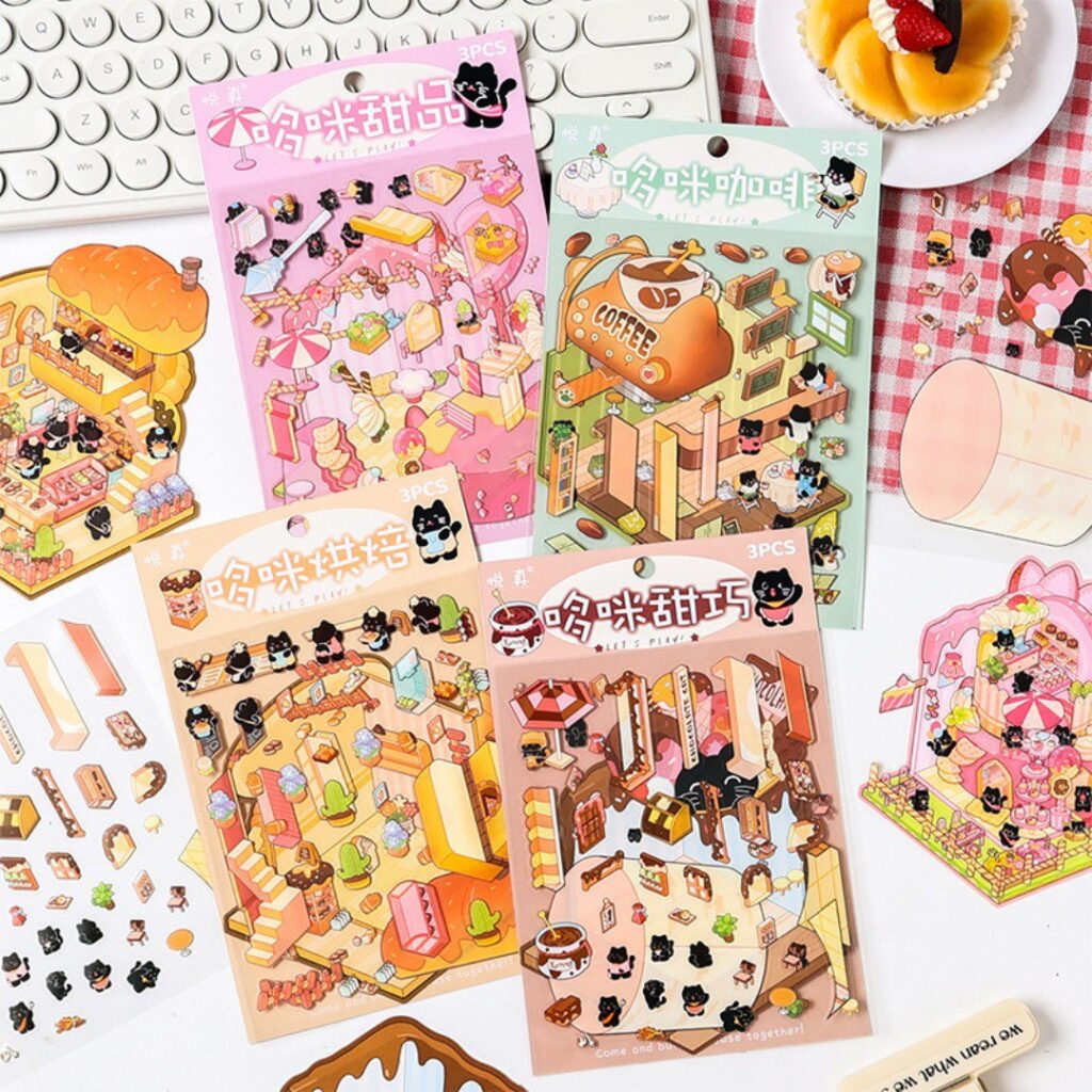 Stickers para Crear Escenario Pastelería