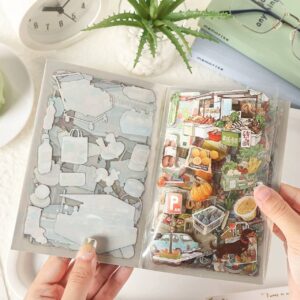 Libreta de Stickers Sitios de Comida Vintage