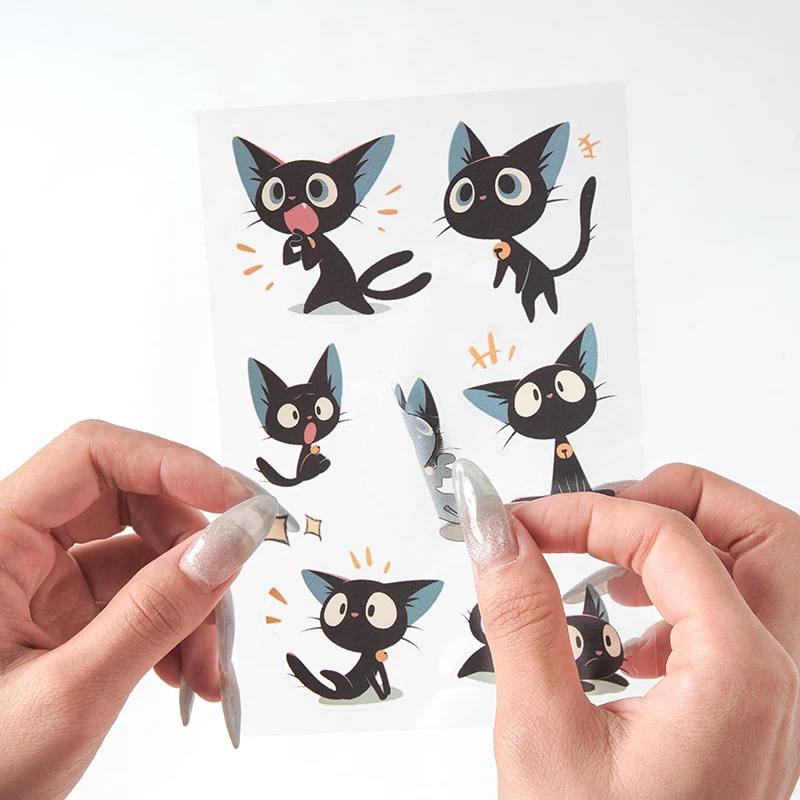 Stickers Gatitos Negros 4 Stickers Gatitos Negros - Imagen 4