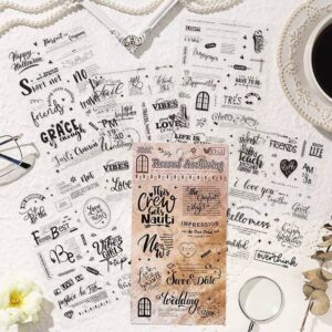 Stickers Letras Vintage Negras - Imagen 3